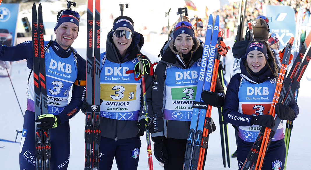 Grande Italia i Anterselva-blandingen.  Bare Norge gjør det bedre enn Wierer/Vittozzi/Bionaz/Giacomel – Aostasports.it