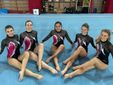 Fatima Rosset, prima a destra con le compagne dell’Audace