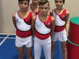 La squadra allievi Olimpia: Ruben Vitulli, Lorenzo Mattana, Leonardo Vona e Simone Ferrari