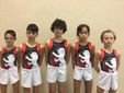 Gli allievi A1 Eric Mombelli, Riccardo Durello, Gabriel Fuccio, Kien Fogliadini e Devis Massari