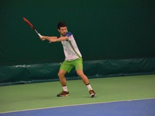 Davide impegnato in una fase di gara