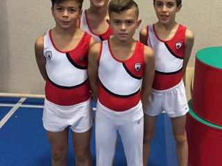 La squadra allievi Olimpia: Ruben Vitulli, Lorenzo Mattana, Leonardo Vona e Simone Ferrari