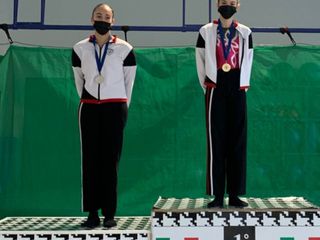 Giulia Chiumello e Nicole Desandré sul podio