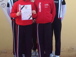 Nicole Desandré, Giulia Barbato, Nicole Trevisan, Patrizia Fulciniti e Alessandra Fiscella sul podio