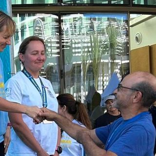 La premiazione di Marie Claire Deanoz