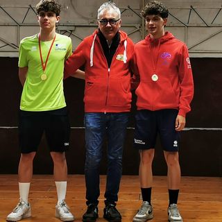 Kristian Blanc sul podio del Trofeo delle Regioni a San Francesco al Campo (TO)