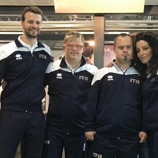 I Mondiali per atleti con Sindrome di Down con Giomo e Mondino
