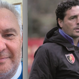 Mauro Poletti con Fermanelli, allenatore della prima squadra