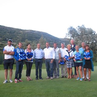 I premiati della Coppa del Direttore, sotto la consegna dei riconoscimenti nell'ultima gara del golf Les Iles