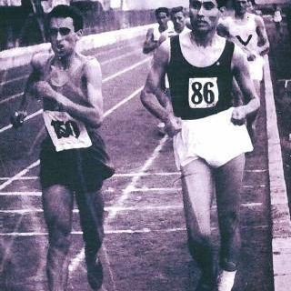Corsaro, Loriga e Dordoni nella finale dei Societari a Firenze nel 1949