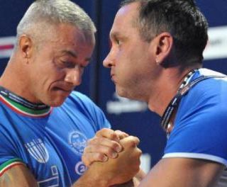Ermes Paganin (a sn) in un'immagine di repertorio