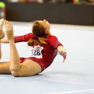 Fatima Rosset in azione nella seconda prova nazionale (photo by: Ginnastica Artistica Italiana)