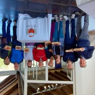 Da sinistra: Guido Nieroz, Dario Borney, Michelle Avoyer, Roberta Bolla, Dario Comè