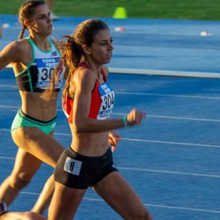 Eleonora Marchiando nella finale dei 400hs