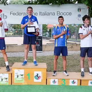 Il podio della competizione Individuale Under 18 maschile