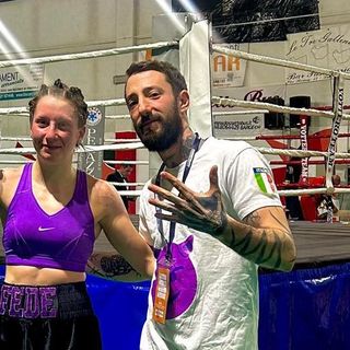 Nella foto di reperetorio Federica Macì e l'allenatore Luca Der Caroli