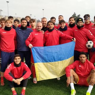 Ruslan Pisnyi con il Bra di Serie D