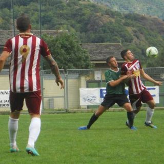 Uno scatto della sfida del Perucca. Foto: sito Saint-Vincent Chatillon Calcio