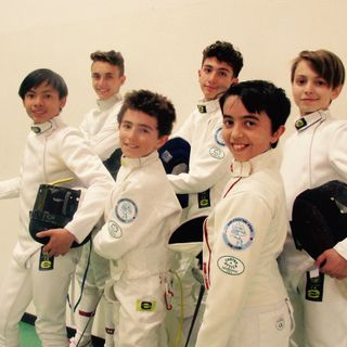 Da destra: Guglielmina Geremia, Leonardo Di Tommaso, Leonardo Artosi, Alessandro Russotto, Lorenzo Pignatelli, Pietro D'Aquino
