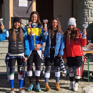 Martine Brumin sul podio femminile