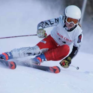 Tatum Bieler (Sc Gressoney) in azione (foto Facebook)