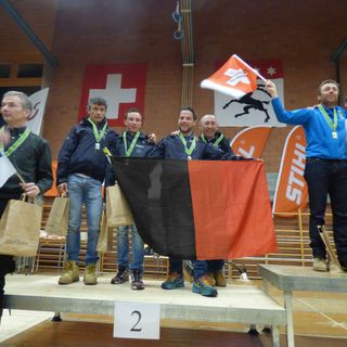 La premiazione degli atleti del Corpo forestale valdostano