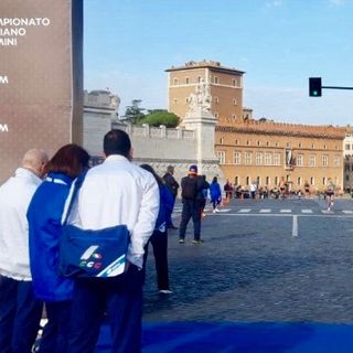 Omar all'arrivo della Mezza