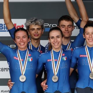 Ciclismo: Martina Berta e il sestetto azzurro d’argento nella Team relay di Les Gets