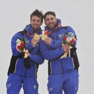 Si chiude in maniera trionfale la XIII edizione dei Giochi Paralimpici invernali, con l'oro di Bertagnolli e Ravelli nello Slalom Vision Imapir (nella foto) ed e il bronzo di De Silvestro nello Slalom Sitting