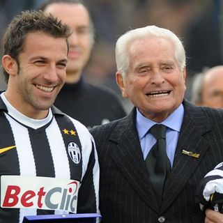 Giampiero Boniperti con Del Piero con Alessandro Del Piero