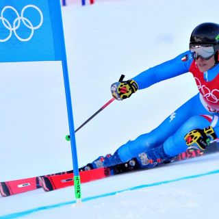 Federica Brignone nella splendida gara di Pechino 2022