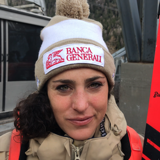 Federica Brignone dopo l'allenamento a Courmayeur (foto di Fabio Marongiu)