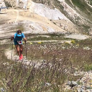 Francesca Canepa impegnata nella gara