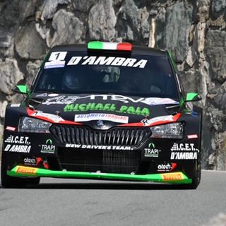 Nella foto (Alquati) i vincitori Elwis Chentre e Fulvio Florean sulla Skoda Fabia R5