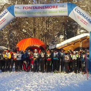 Ciaspolcup 2015, la partenza della tappa di Coumarial