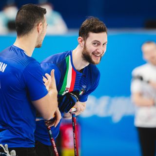 Sebastiano Arman ed Amos Mosaner. Credit: AFLO