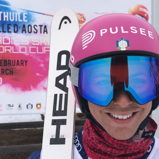 Elena Curtoni appena arrivata a La Thuile