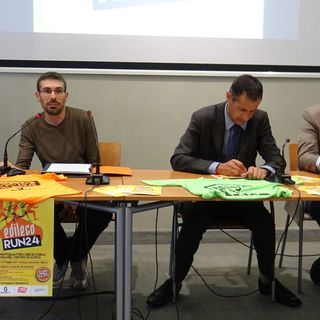 Un momento della conferenza stampa di presentazione della gara