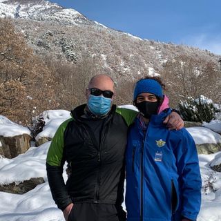 Martina Gallieni e Francesco Fognier al termine di una sessione di allenamento