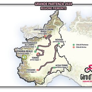 LA REGIONE PIEMONTE OSPITERA' LA GRANDE PARTENZA DEL GIRO D'ITALIA 2024