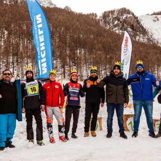 i &quot;Re del Traverso&quot; da sx: Gaia Scarcella (Segretaria di gara), Alessandro De Gregori (organizzatore), Andrea BIanciotto, Federico Novara, Alessio Bonetta, Alessandro Vernero, Melwin Negrillo, Marco Berto, Davide Lombardi (Organizzatore