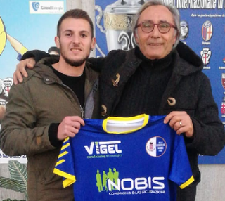 Umberto Miello con il ds Domenico Cicciù del Borgaro