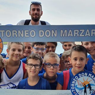Andrea Frison con i suoi ragazzi