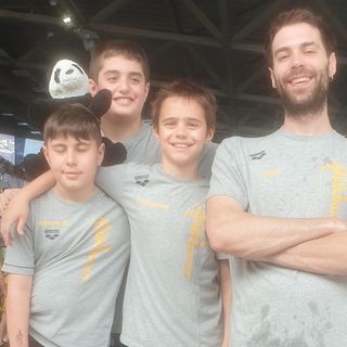 Da sn:  Daddi Jacopo, Fazari Gerardo, Amendolia Francesco, e il tecnico Federico Gottardi