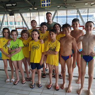 da sx: Arianna Musso, Clio Di Donato, Giorgia Albace, Annamaria Fazari, Greta Vicentini, Davide Carere, Coach Mattia Castiglioni, Diego Girasole, David Tomas, Yari Nazario Rossan, Andrea Merighi e Thomas Arghittu