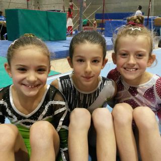 Le allieve L1 Gold dell’Olimpia Annie Desandré, Marta Nieroz e Abigail Martinet