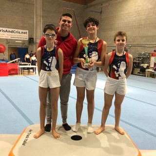 Eric Mombelli, Gabriel Fuccio e Gabriele Mordenti con Samuele Gallo