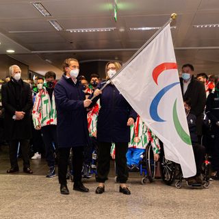 La bandiera paralimpica  arriva in Italia