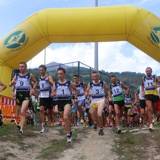 Qui e nelle foto sotto alcuni scatti del duathlon di Roisan