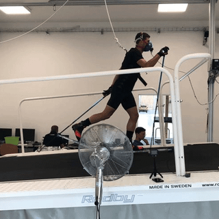 Pellegrino durante il test